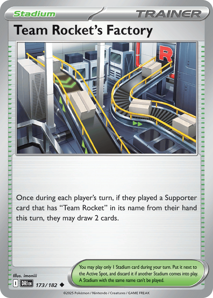 Team Rocket's Factory Destined Rivals card