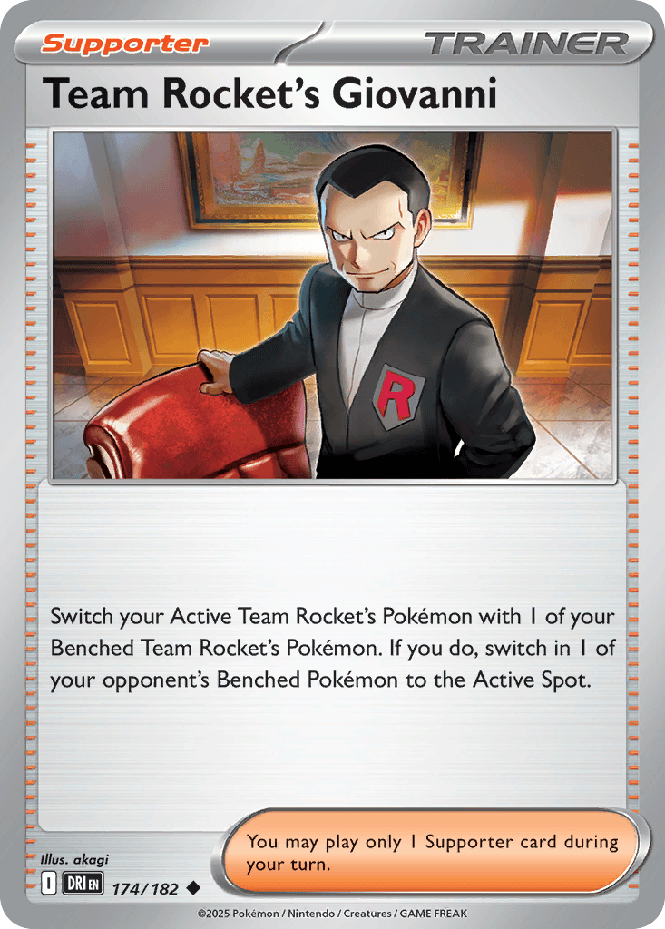 Team Rocket's Giovanni Destined Rivals card