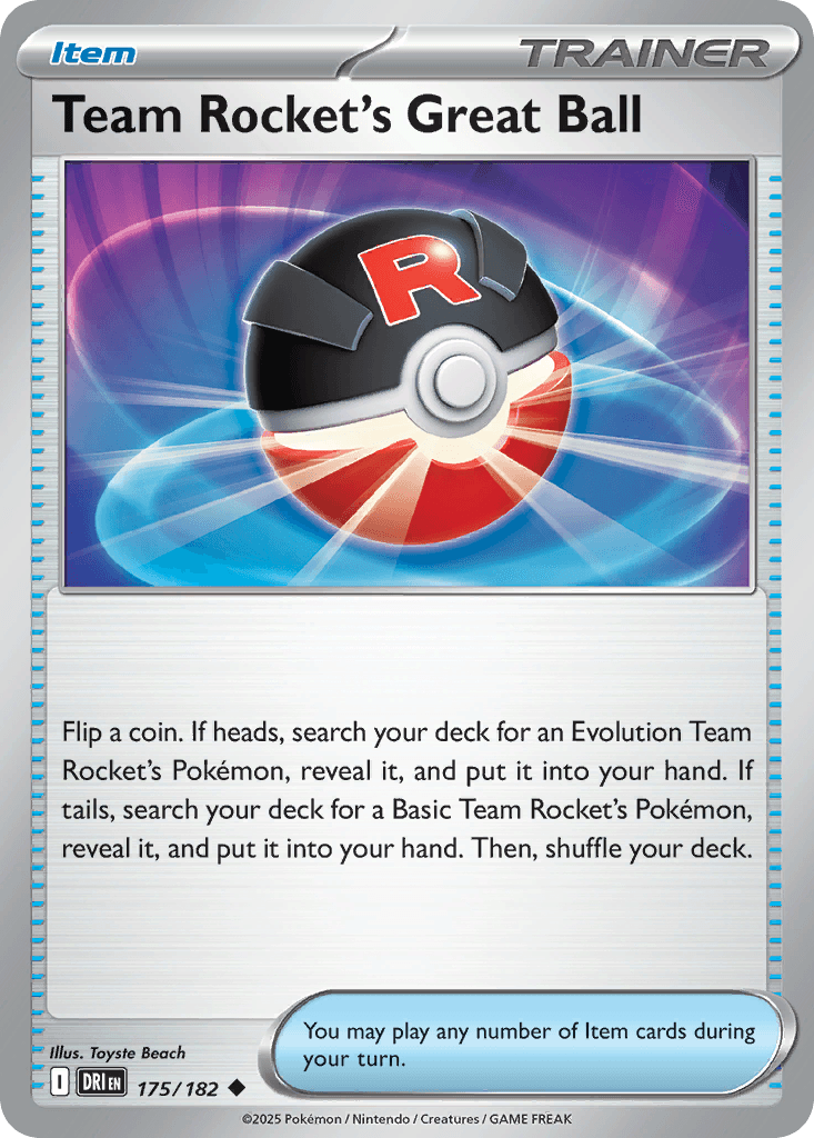 Team Rocket's Great Ball Destined Rivals card