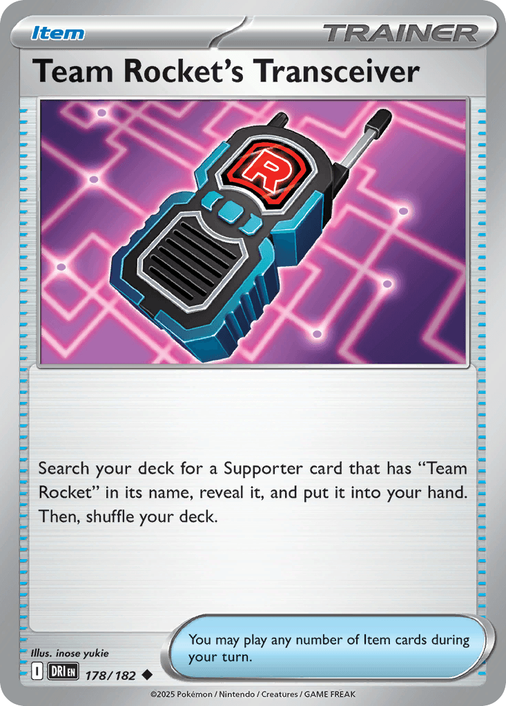 Team Rocket's Transceiver Destined Rivals card