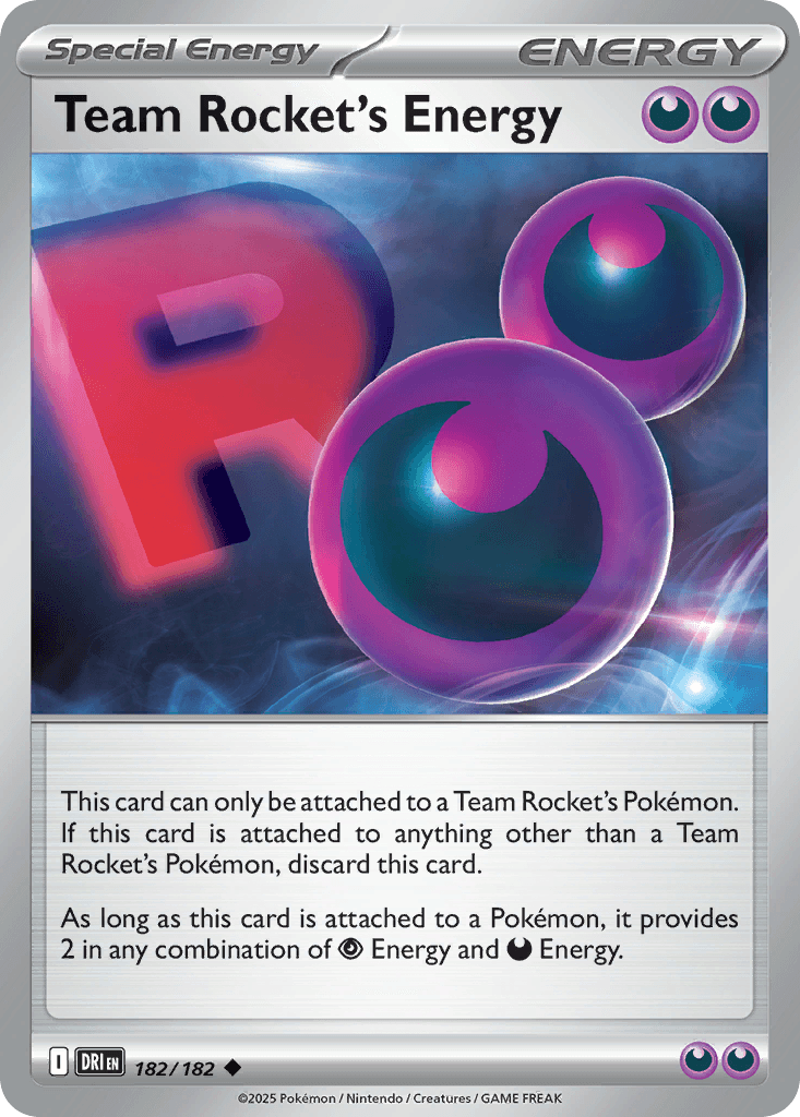 Team Rocket's Energy Destined Rivals card