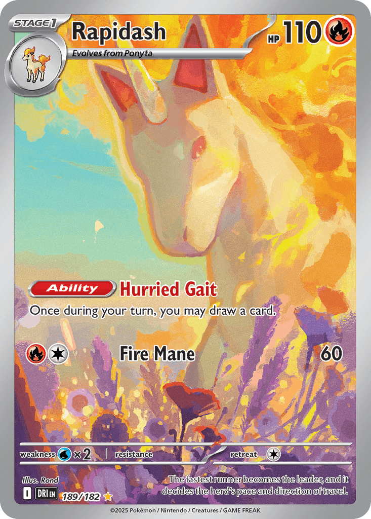 Rapidash Destined Rivals card