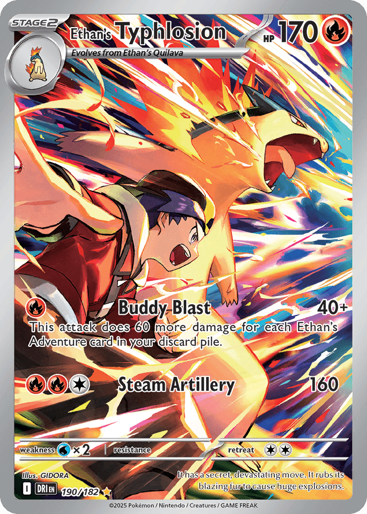 Ethan's Typhlosion Destined Rivals card