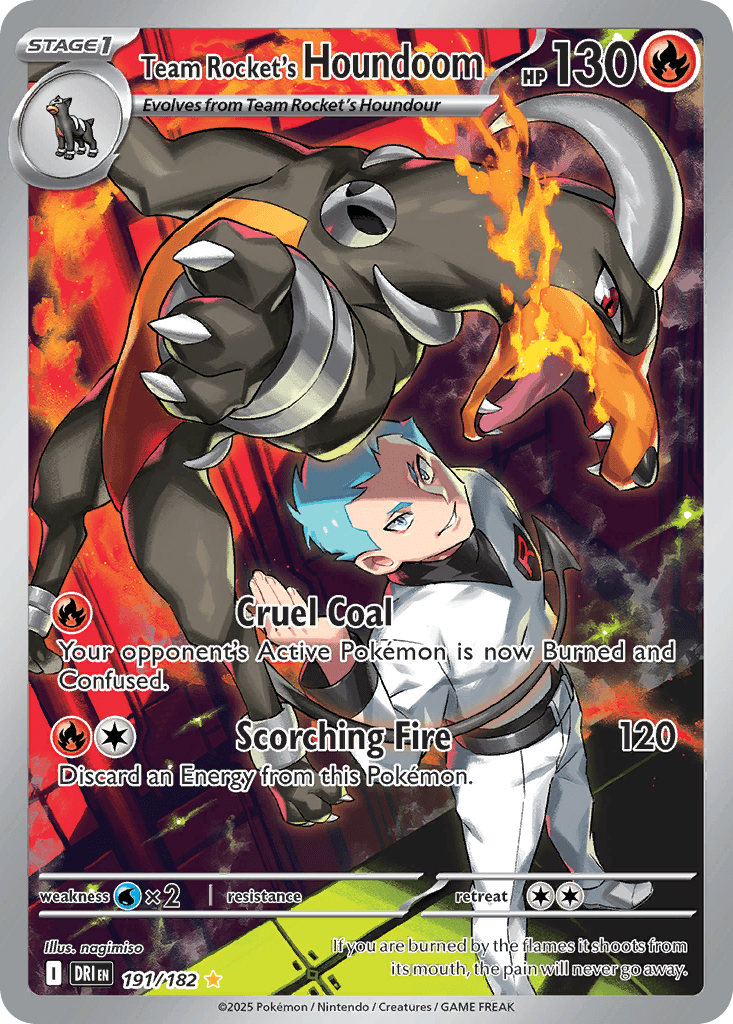 Team Rocket's Houndoom Destined Rivals card