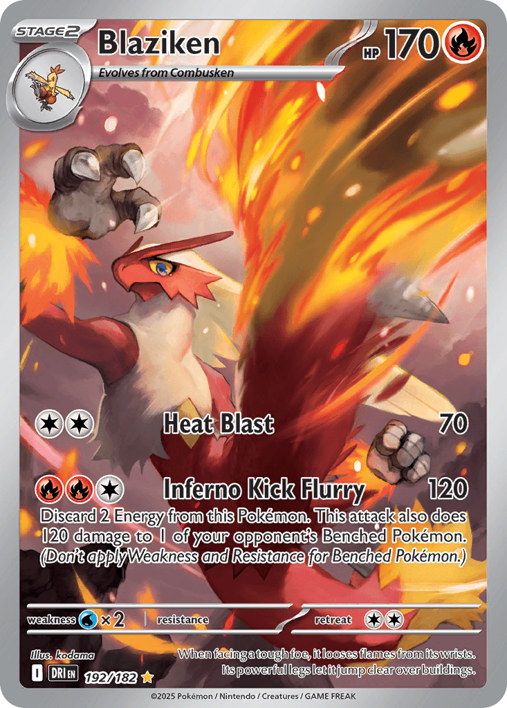 Blaziken Destined Rivals card