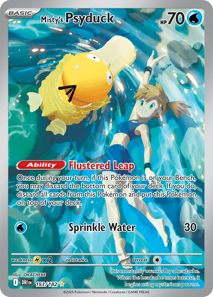 Misty's Psyduck Destined Rivals card