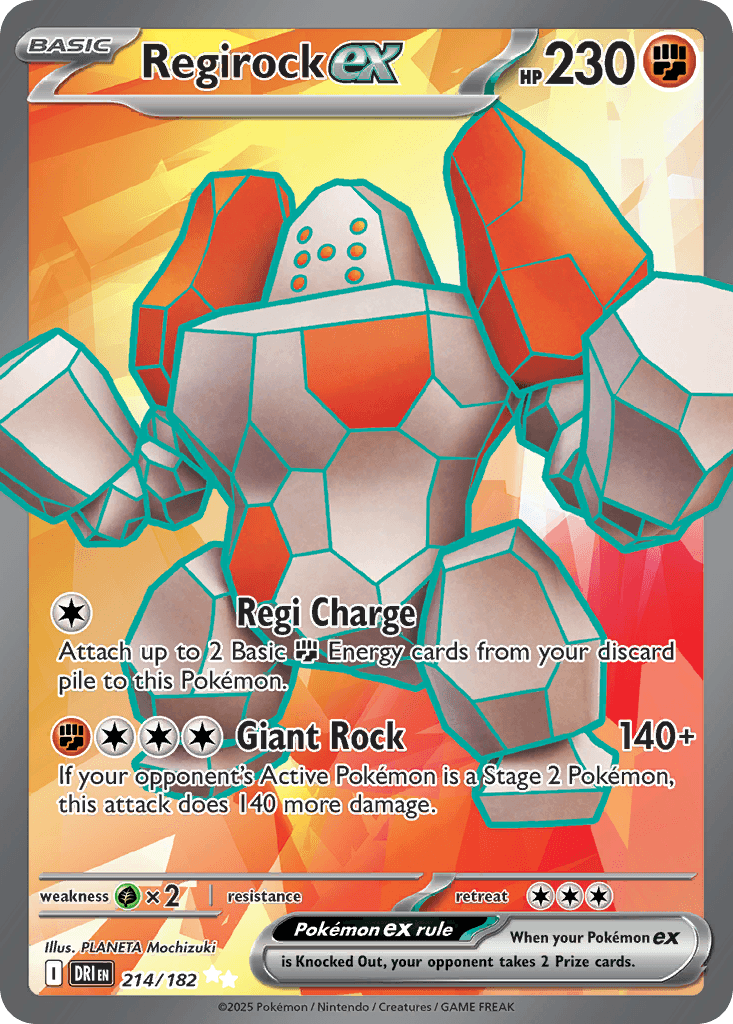 Regirock ex Destined Rivals card