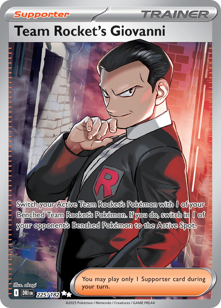 Team Rocket's Giovanni Destined Rivals card
