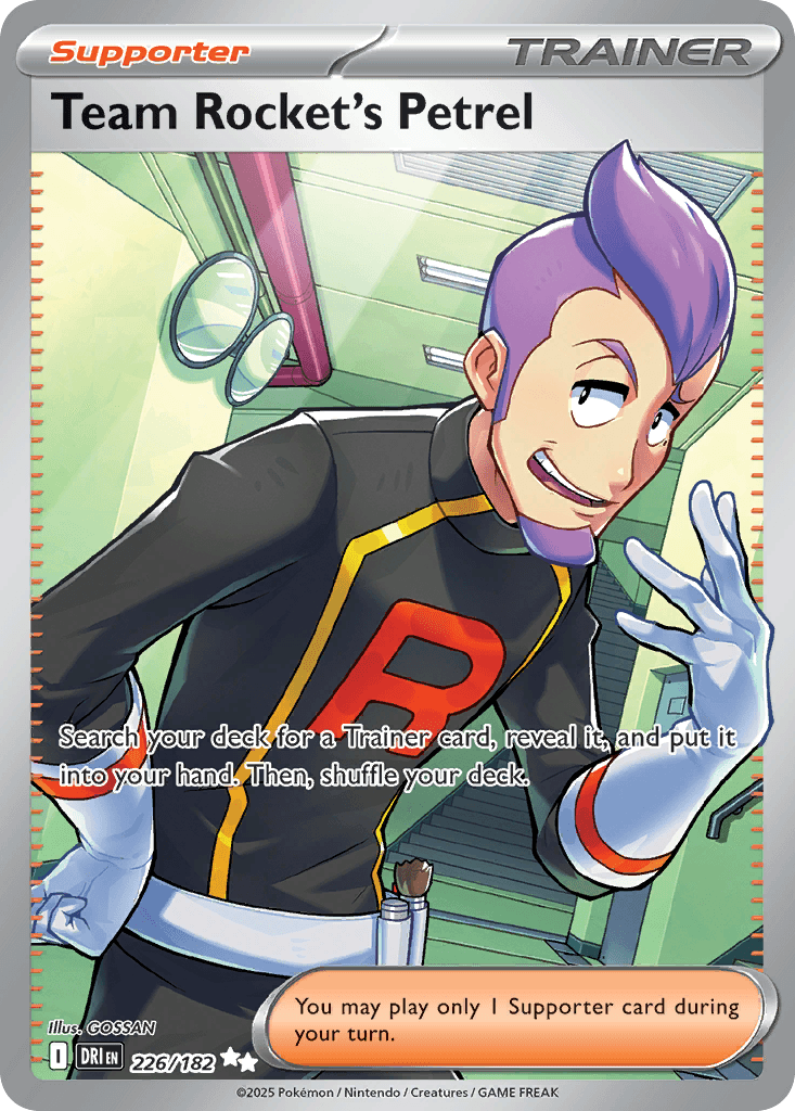 Team Rocket's Petrel Destined Rivals card