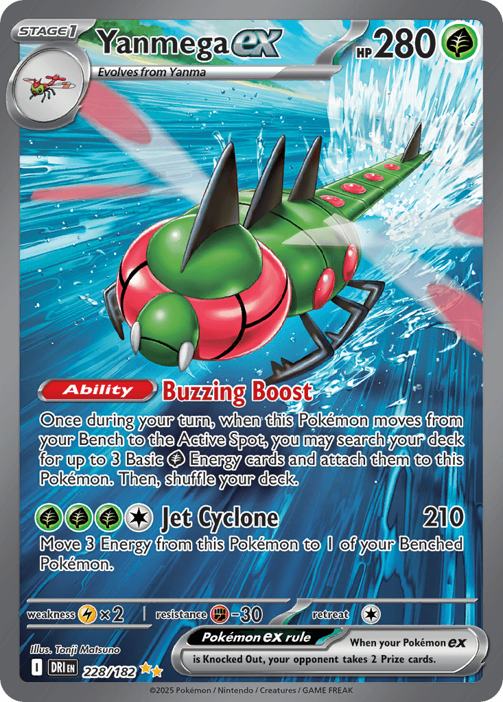 Yanmega ex Destined Rivals card