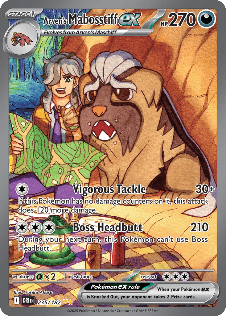 Arven's Mabosstiff ex Destined Rivals card