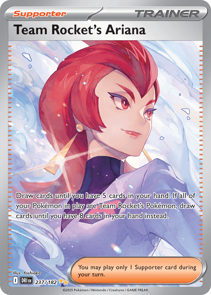 Team Rocket's Ariana Destined Rivals card