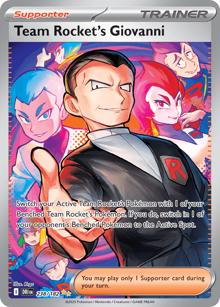 Team Rocket's Giovanni Destined Rivals card