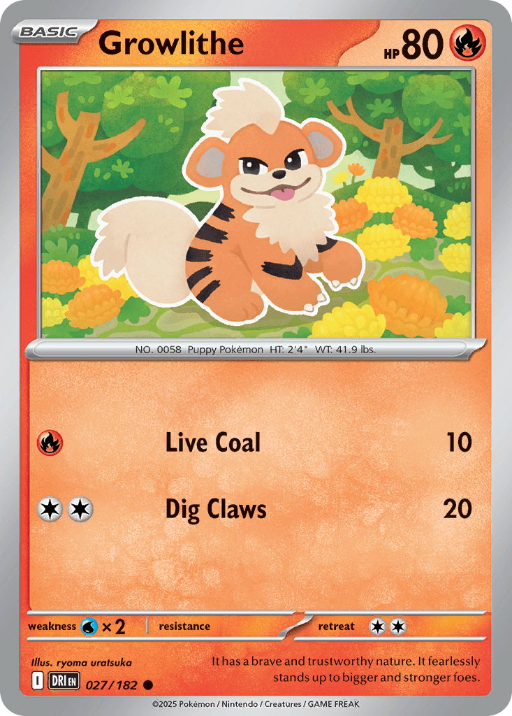 Growlithe Destined Rivals card