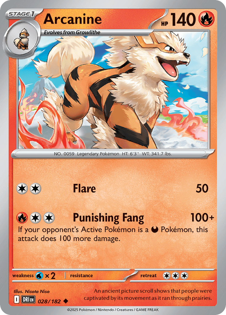 Arcanine Destined Rivals card
