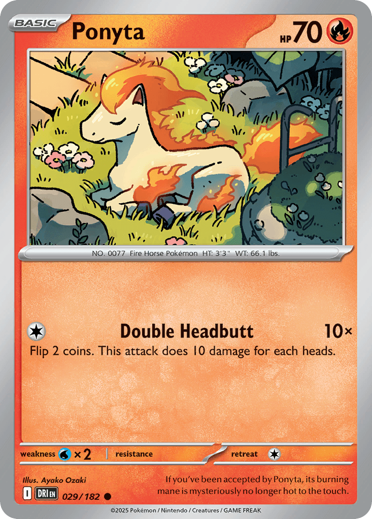 Ponyta Destined Rivals card