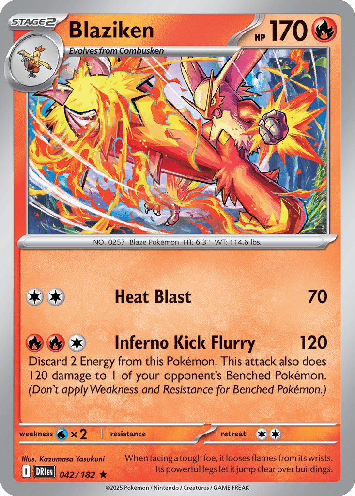 Blaziken Destined Rivals card