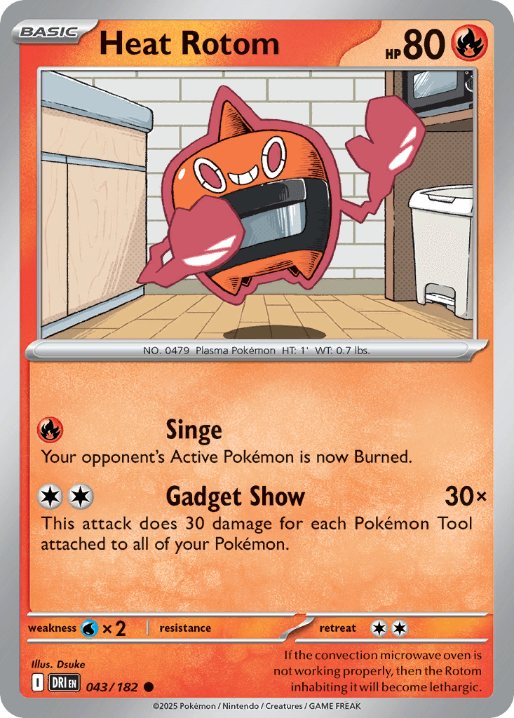Heat Rotom Destined Rivals card