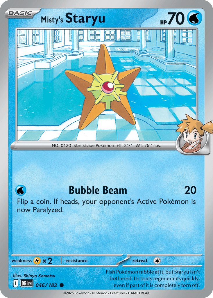 Misty's Staryu Destined Rivals card