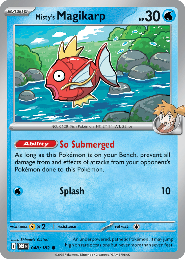 Misty's Magikarp Destined Rivals card