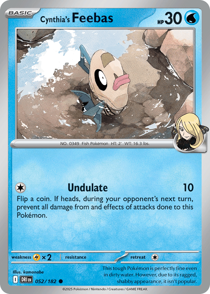 Cynthia's Feebas 宝可梦 card