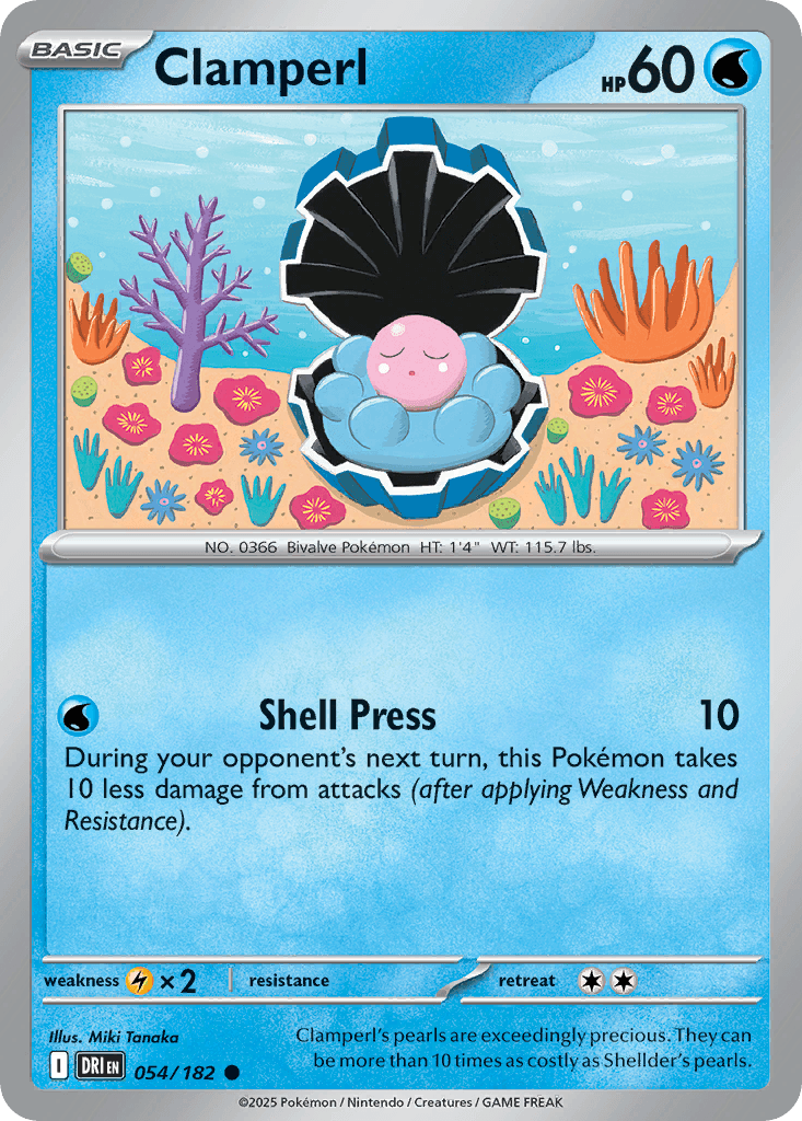 Clamperl Destined Rivals card