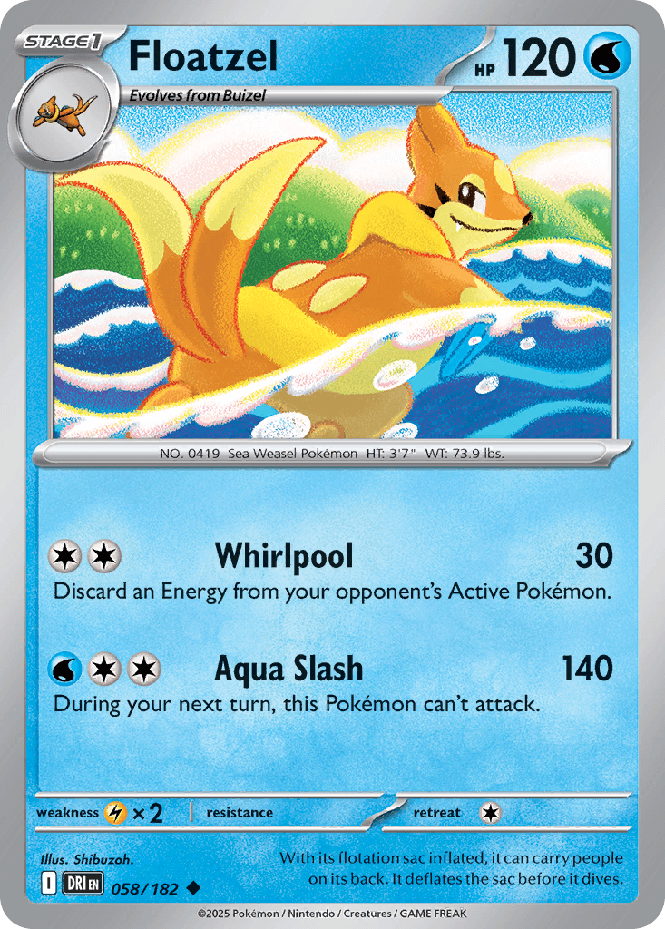 Floatzel Destined Rivals card