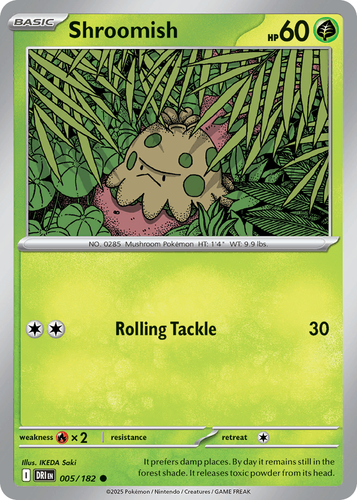 Shroomish Destined Rivals card