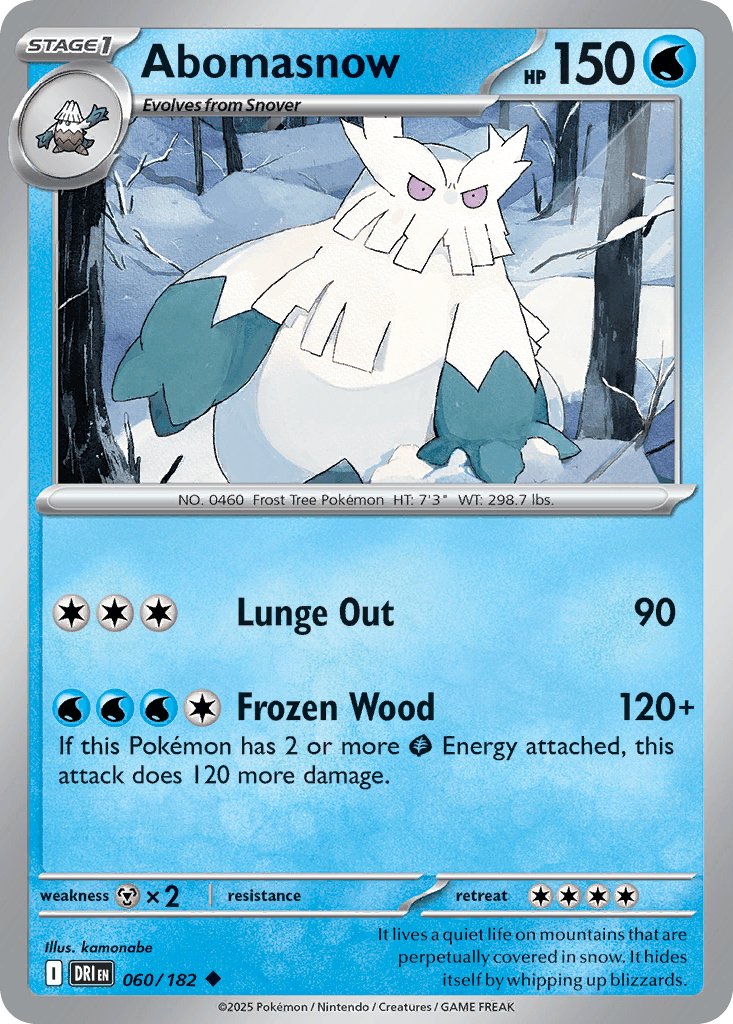 Abomasnow Destined Rivals card