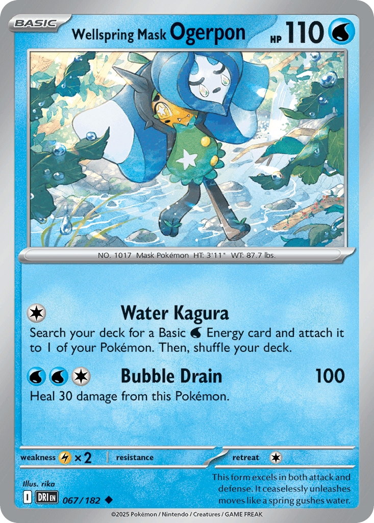 Wellspring Mask Ogerpon Destined Rivals card