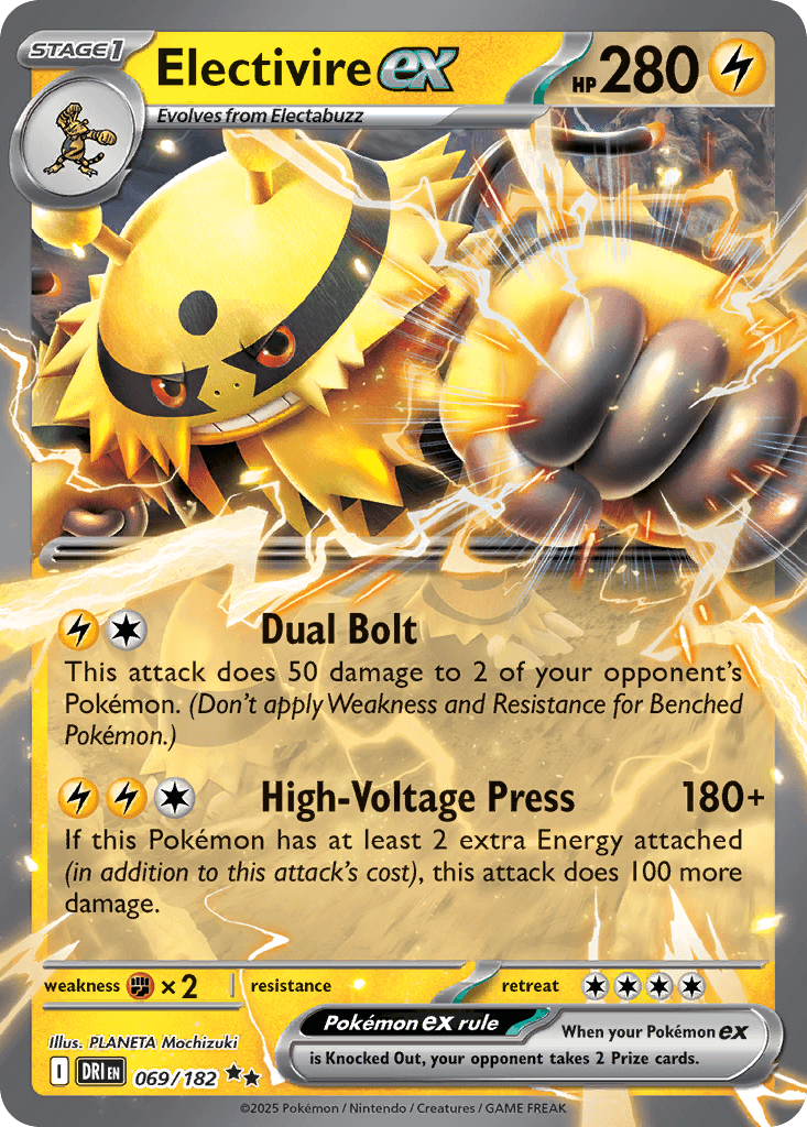 Electivire ex Destined Rivals card