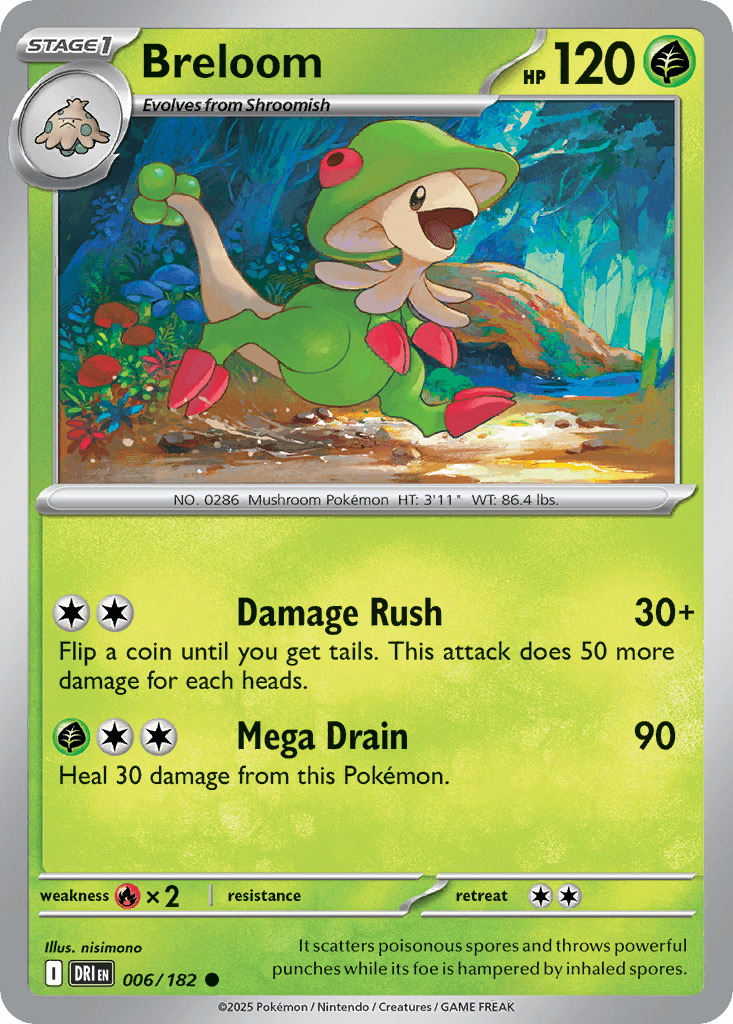 Breloom Destined Rivals card