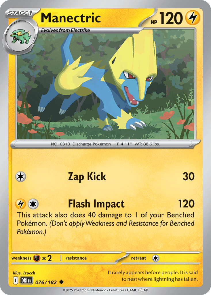 Manectric Destined Rivals card