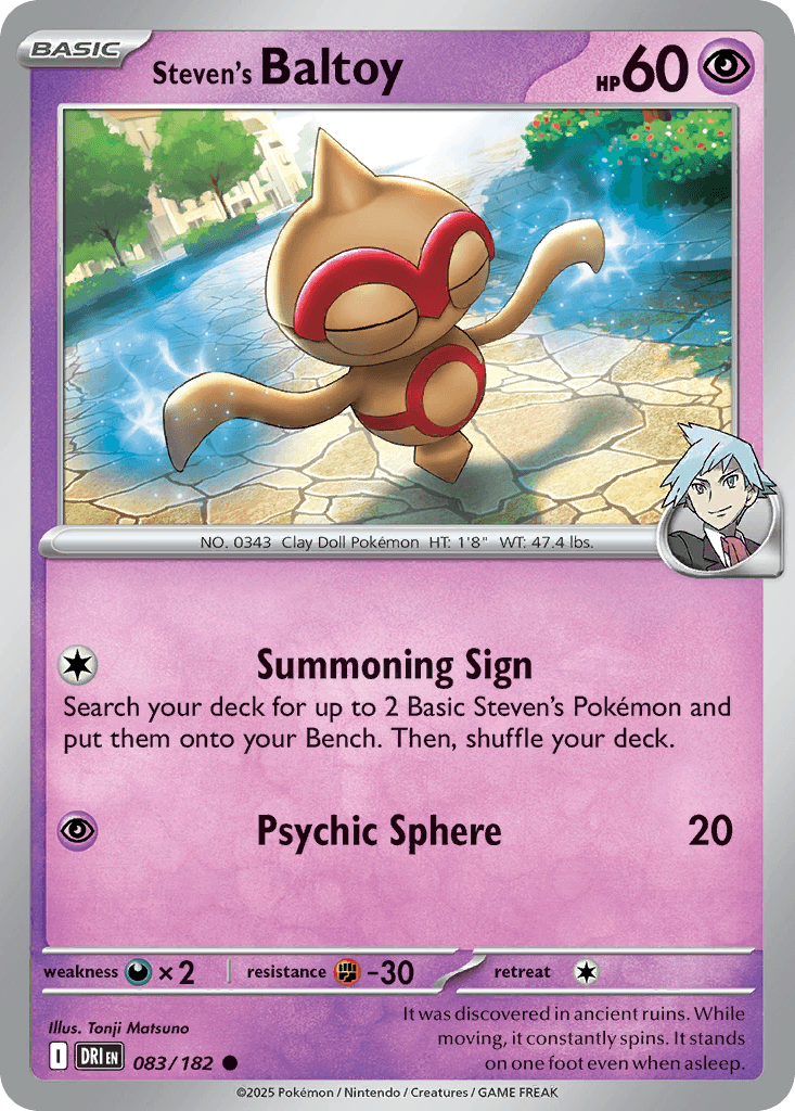 Steven's Baltoy Destined Rivals card