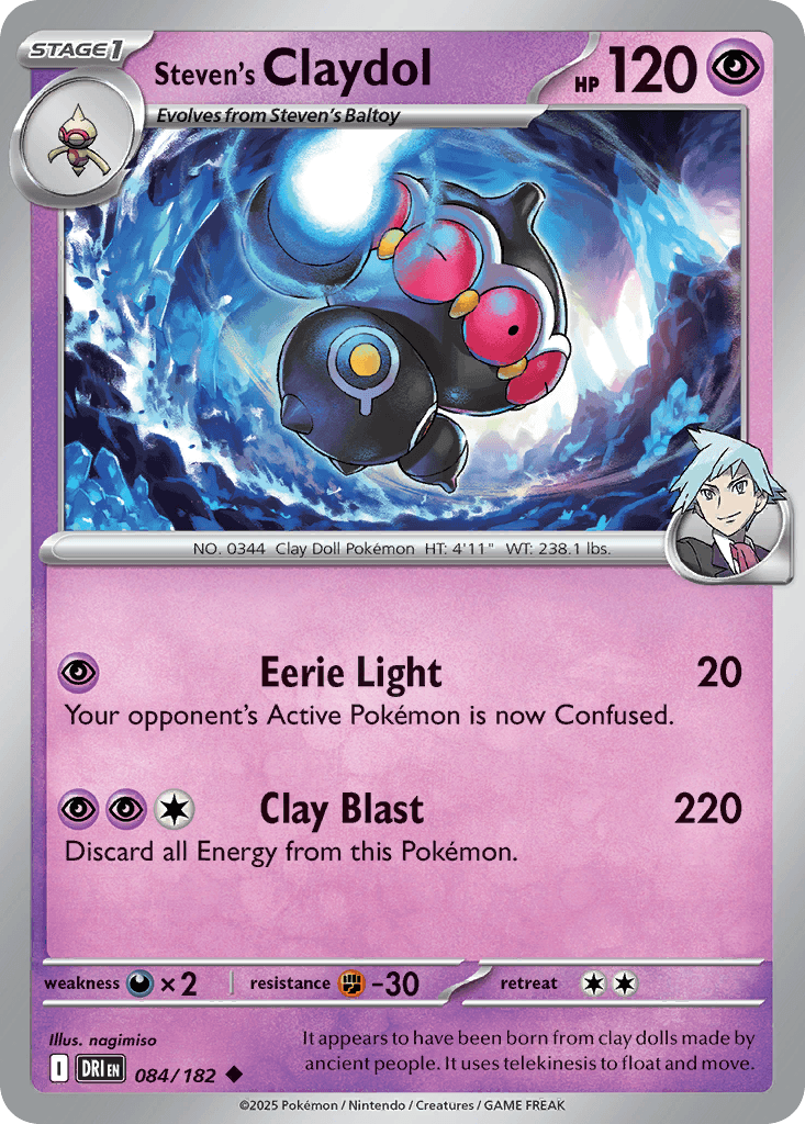 Steven's Claydol Destined Rivals card