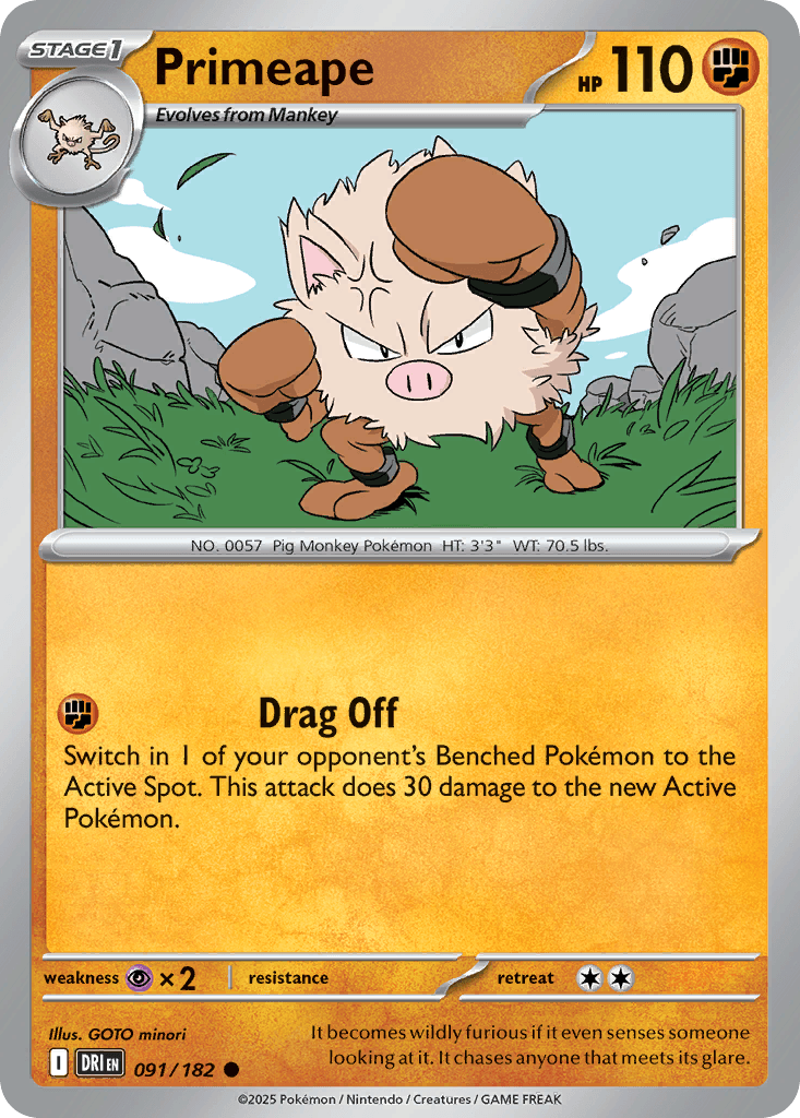 Primeape Destined Rivals card