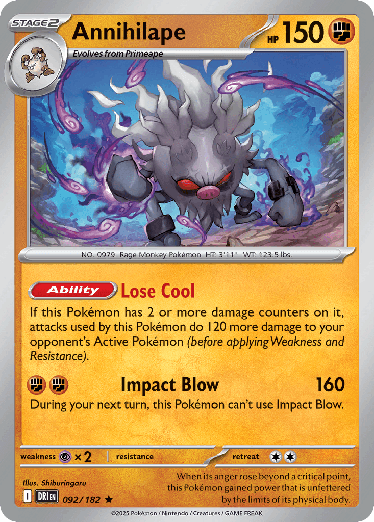 Annihilape Destined Rivals card