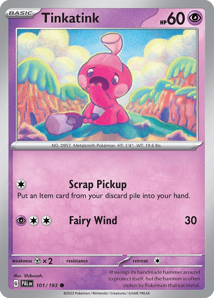 Tinkatink Paldea Evolved card