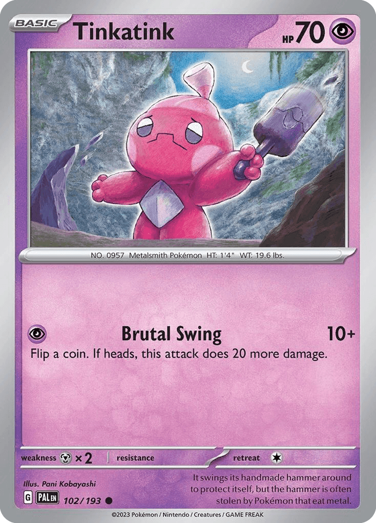 Tinkatink Paldea Evolved card