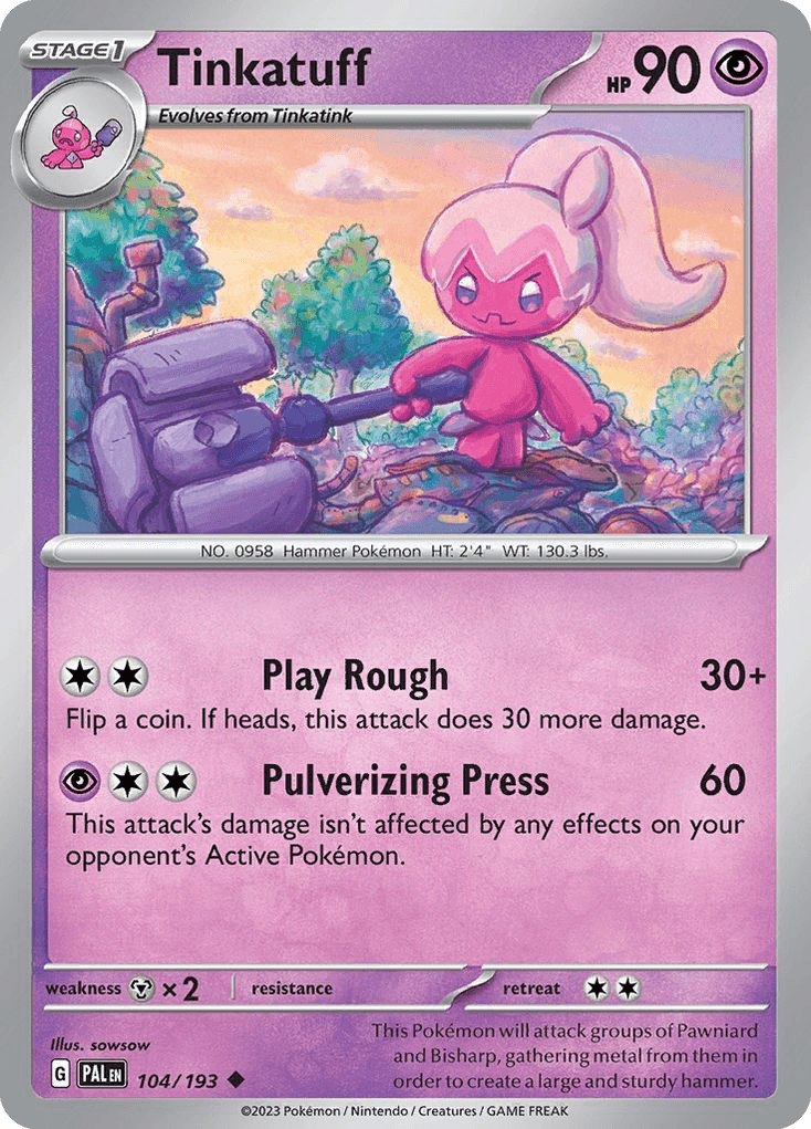 Tinkatuff Paldea Evolved card