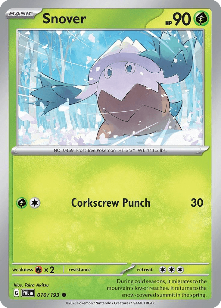 Snover Paldea Evolved card