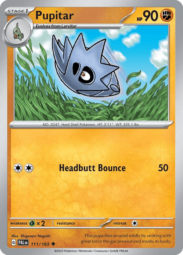 Pupitar Paldea Evolved card