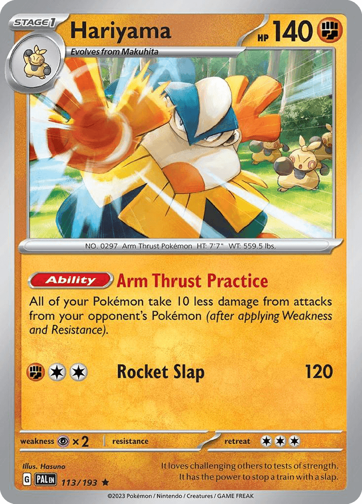 Hariyama Paldea Evolved card