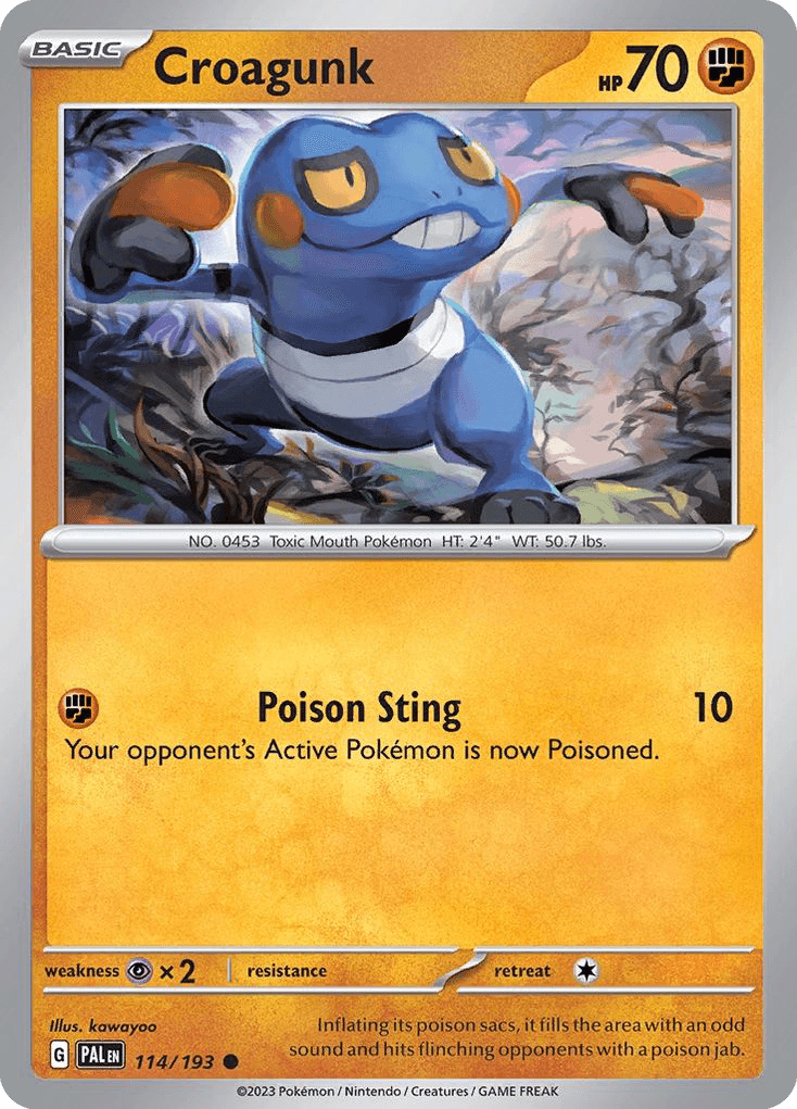 Croagunk Paldea Evolved card