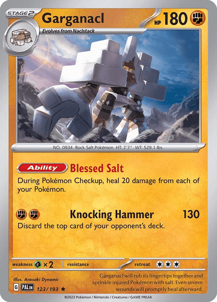 Garganacl Paldea Evolved card