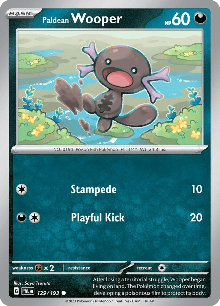 Paldean Wooper Paldea Evolved card