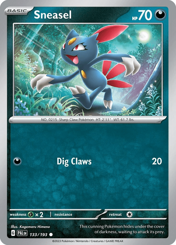 Sneasel Paldea Evolved card