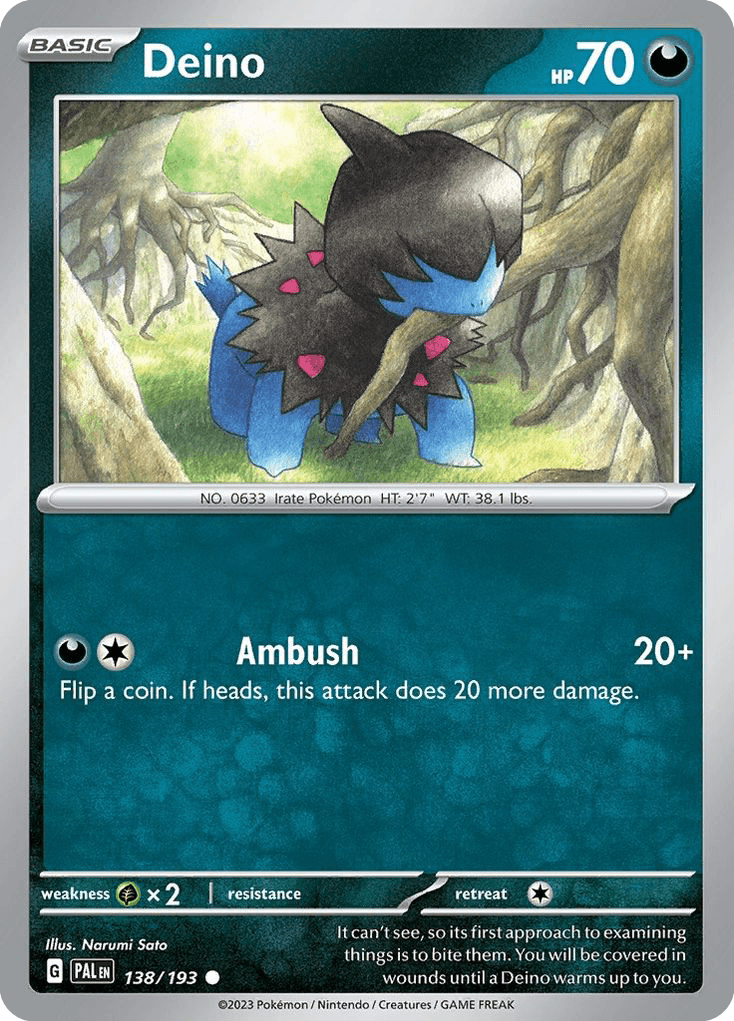 Deino Paldea Evolved card