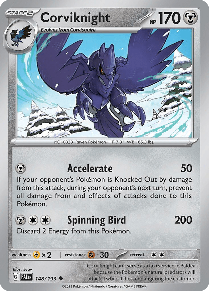 Corviknight Paldea Evolved card