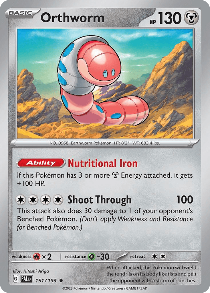 Orthworm Paldea Evolved card